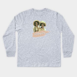 Cottage Core Elinor and Marianne Kids Long Sleeve T-Shirt